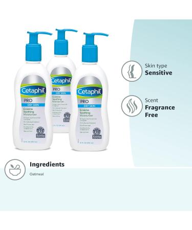 Cetaphil Restoraderm Itch Control Moisturizing Lotion 10 fl oz (Pack of 3) - Soothes Dry Eczema Prone Skin - Fragrance-Free - Buy Online on GoSupps.com