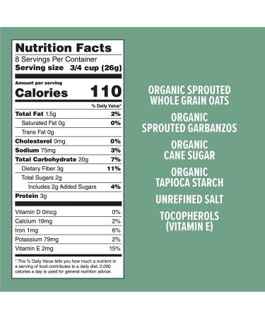 One Degree Organic Foods Sprouted Oat Oâs  Non-GMO  USDA Organic Oat Cereal  8 oz.  6 pack Oat O's 8 Ounce (Pack of 6) - Buy Online on GoSupps.com