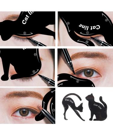 Greattangle Professional Multifunctional Eyeliner & Eyebrow Template Tool - Perfect Shape for Flawless Makeup | International Shipping Available - Buy Online on GoSupps.com