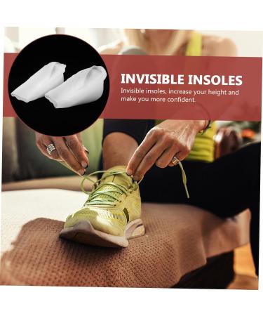 Minkissy Gel Insoles for Men | Elevator Insoles for Height Increase | Comfort & Support | Size 8 - Plantar White - Buy Online on GoSupps.com