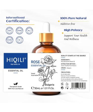 HIQILI 30ML Rose Essential Oil & 150ML Water Lily Papyrus Fragrance Oil for DIY Diffuser - Buy Online on GoSupps.com