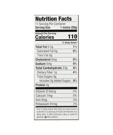 Streitâ€™s Unsalted Matzo 11oz â€“ 12-Pack (Total 132oz) | Kosher Crackers - Buy Online on GoSupps.com