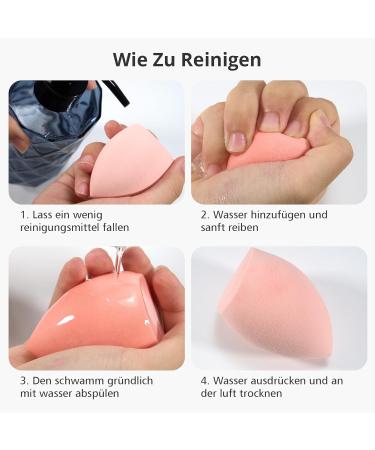 Cheerhom 4 PCS Makeup Sponge Set | Perfect for Liquid Foundation Powder & Cream with Storage Box - Flawless Beauty Tools for All Skin Types - Buy Online on GoSupps.com