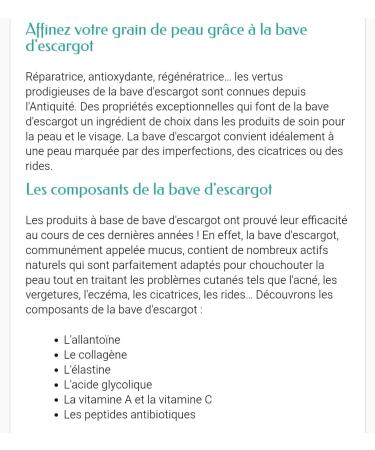  G n rique Snail Slime Cream Organic Filtered Purified Skin Care 80g - Buy Online on GoSupps.com