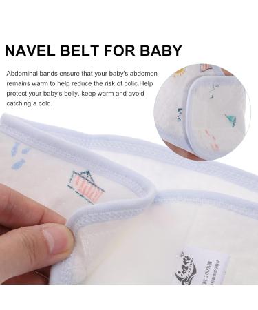 ULTNICE 3Pcs Cotton Baby Belly Band | Infant Umbilical Cord Support | Newborn Waist Cover - Sky Blue - Buy Online on GoSupps.com