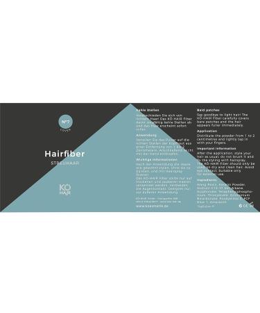 K -HAIR FIBERS - Hair Thickening Powder for Thin Hair & Partial Baldness | 12g Ash Brown - Boost Volume & Confidence - Buy Online on GoSupps.com