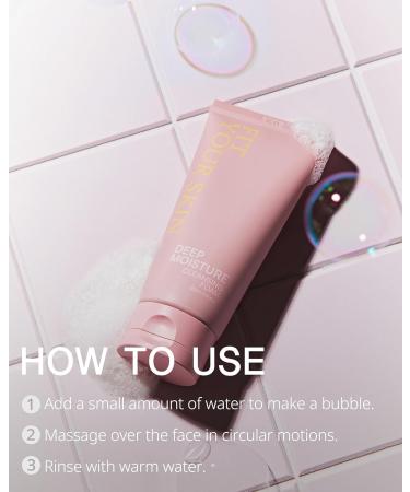 Deep Moisture Cleansing Foam - Hydrating Antioxidant Face Wash with Avocado Peptides | Skin Irritation Free | Fresh Herb Citrus Scent | 4.05 fl. oz - Shop Internationally - Buy Online on GoSupps.com