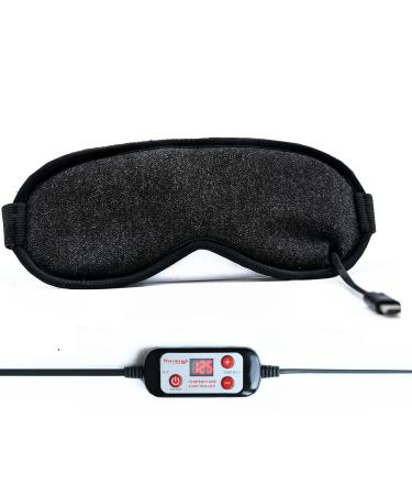 Heated Eye Mask  USB Eye Mask for Dry Eyes with Temperatur 105 F 115 F 125 F  far Infrared Therapy