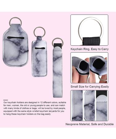 60-Piece Travel Bottles Keychain Set for Women | Includes Chapstick Holders, Lipstick Holders, Wristlet Lanyards, and Empty Bottles | Perfect for Girls on the Go - Buy Online on GoSupps.com
