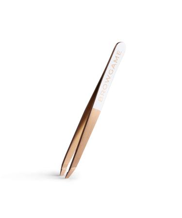 Browgame Cosmetics Prestige Tweezer Slanted (Rose Gold)