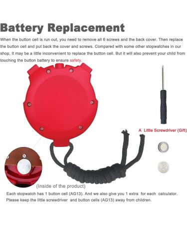 Large Screen Digital Stopwatch - Handheld Count Up Timer with Calendar Clock Function - Buy Online on GoSupps.com