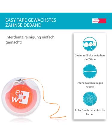 Edel+White Easy Wached Dental Floss 70m | Mint & Caipirinha Flavor | Effective Interdental Cleaner for Optimal Oral Hygiene - Buy Online on GoSupps.com