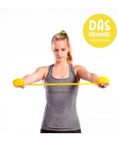 Original Therma Band Set - 4 Gymnastics Fitness Bands (2.5m) for Exercises & Physiotherapy | Includes Training Plan - Green Yellow Red Blue - Shop Now! - Buy Online on GoSupps.com