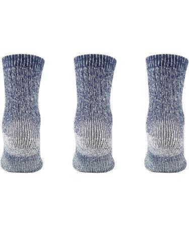 MERIWOOL Kids Merino Wool Hiking Socks - 3 Pack Blue Medium - Buy Online on GoSupps.com
