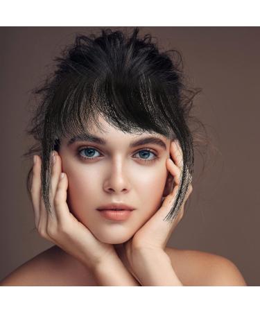 OSALADI Piece Bangs Hair Clip Extension Wispy Bangs Wig Fringe Clip in Bangs Black Hair Bang Wispy Fringe Bangs Flat Neat Air Bangs Fake Hair Bangs Clip in Fringe Elegant Xuchang Woman Natural Color - Buy Online on GoSupps.com