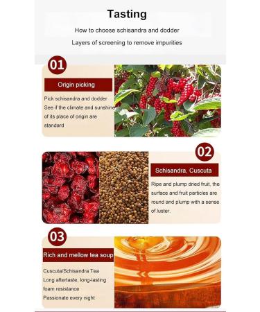 Five Flavors Goji Berry Tea - Men's Essentials Schisandra Dodder Tea Chinese Kidney Care Tea Nourishing Liver Tea Natural Combination Tea Bags (60PCS) - Buy Online on GoSupps.com