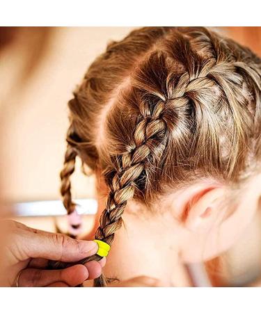 50-Piece Candy Color Seamless Elastics Hair Ties for Girls - Ponytail Holders & Hair Accessories - Multicolor Mix - Buy Online on GoSupps.com