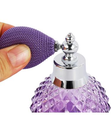 Bassulouda 110ml Vintage Crystal Spray Bottle Perfume White Short Atomizer Refillable Glass - Buy Online on GoSupps.com