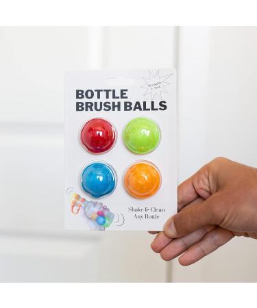 Reusable Water Bottle Cleaning Balls - Travel-Friendly Bottle Brush Cleaner for Babies - Buy Online on GoSupps.com