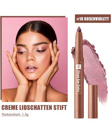  EONFAVE Eyeshadow Pencil Purple Pink Waterproof Eyeliner Cream Eyeshadow Stick Shimmer Eyeshadow Stick Durable and Stain Resistant Glitter Cream Eyeshadow Pencil for - Buy Online on GoSupps.com