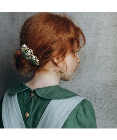 minkissy Rhinestone Hair Clips Rhinestone Hair Barrettes Spring Hair Clips Barrettes Green Hair Clips Pearl Hair Barrettes Green Crystal Barrette Rhinestone Hair Pins Headgear Miss French - Buy Online on GoSupps.com