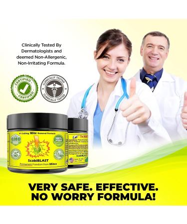 ScabiBLAST Mite Cream Lotion - Fast Relief from All Mites for Humans, Dermatologist Tested, Natural Blend - Get Rid of Mites Permanently - Buy Online on GoSupps.com