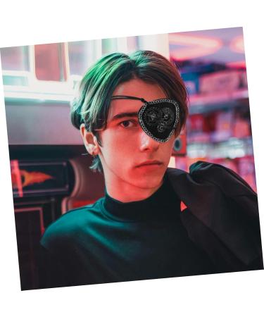 Opening the KOMBIUDA Store KOMBIUDA Novelty Eye Mask Eye Mask Decoration Single Eye Cosplay Eye Cosplay Eye Cover Pirate Theme Eye Patch Eye Mask For Party Leather Eye Patch Black PU - Buy Online on GoSupps.com