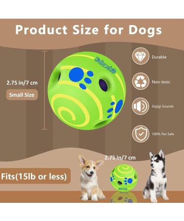 Divinggoe 2.75 Dog Toy Ball - Interactive Bald Resistant Water Toy for Small & Medium Dogs - Durable Teeth Training - Yellow - Buy Online on GoSupps.com