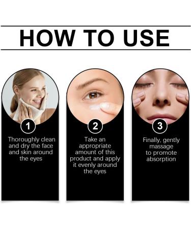 YOENBG Retinol eye cream against dark circles antiwrinkle eye cream with cooling roller ball niacinamide hyaluronic acid and caffeine quickly absorbed by puffy eyes and fine lines 3 - Buy Online on GoSupps.com