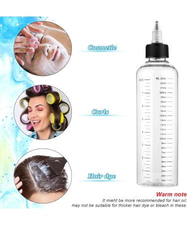 WLLHYF 2 Pack Applicator Bottle for Hair 8.5 Ounce Plastic Hair Oil Applicator Hair Color Squeeze Bottle Hair Root Dye Bottle with Ratio Graduated Scale Twist-On Top Tip Cap - Buy Online on GoSupps.com