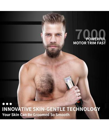 Body Hair Trimmer for Men | Waterproof Electric Groin Shaver with LED Light - Male Grooming Kit - Buy Online on GoSupps.com