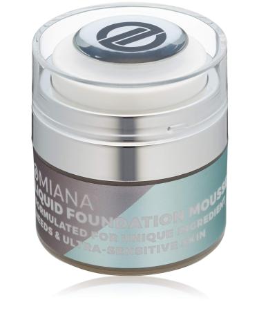 Omiana Liquid Foundation Mousse - Natural Foundation  Concealer  and Contour Makeup  Mica-Free  Made in the USA  Light Tan