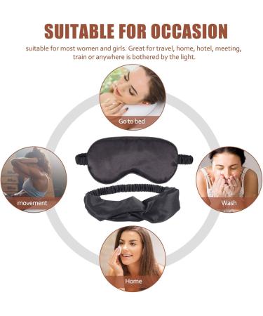 FOMIYES 3 Sets Three Piece Eye Mask Set Silk Mask Makeup Eyeshadow Elastic Hair Bands Kids Hijab Headbands for Kids Hair Masque Hijab for Girls Kids Mask Purple Girl Child Elasticity - Buy Online on GoSupps.com