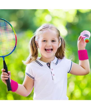 Hungdao Kids Sweatbands - Bulk Athletic Wrist Bands for Sports & Parties - Novel Colors - Pack of 48 - Buy Online on GoSupps.com