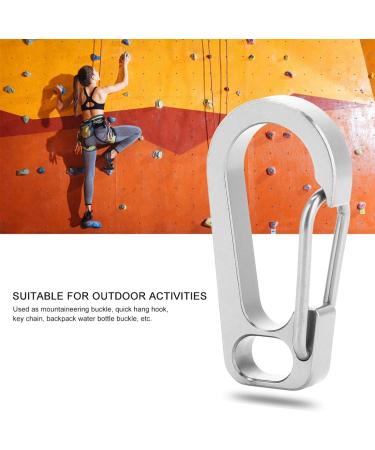 Titanium Alloy Carabiner Keychain - EDC Mountaineering Buckle for Climbing & Outdoor Safety | International Shipping Available - Buy Online on GoSupps.com