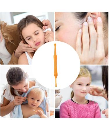 Double Head Ear Wax Remover - Ear Cleaner Double End Earwax Remover | Ear Cleaner Tool | Ear Care Tools | Ear Wax Remover | Toddler Ear Cleaner | Portable Ear Cleaner | Ear Pick Earwax Removal for Kid Orange1 - Buy Online on GoSupps.com