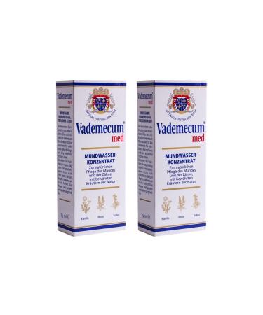 2x VADEMECUM MED mouthwash concentrate 75ml PZN: 3022663 Natural Original - Buy Online on GoSupps.com
