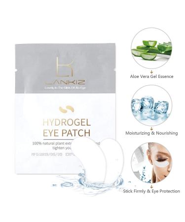 LANKIZ Under Eye Gel Pads for Lash Extensions - 100 Pair Pack | Lint Free Hydrogel Eye Patches for Eyelash Extension Supplies - Buy Online on GoSupps.com