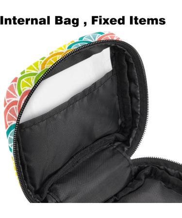 Colorful Peacock Napkin Storage Bag - Stylish Menstrual Cup Carrier for Teens & Women - Buy Online on GoSupps.com