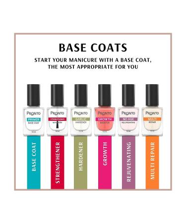 Pronto Garlic Hardener Nail Treatment - Base & Top Coat Nail Strengthener - Buy Online on GoSupps.com