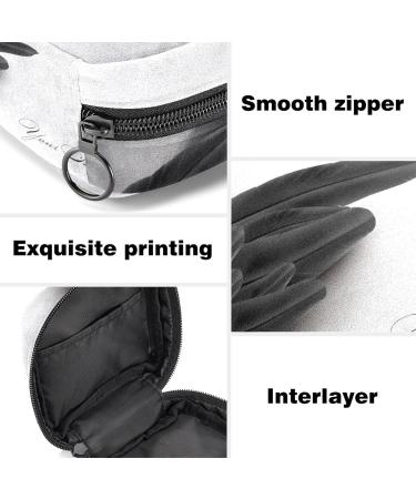 Black Wing Animal Monster Sanitary Napkin Storage Bag | Portable First Period Pads Holder for Girls | Travel Makeup Bag for Women | Large Capacity Multicoloured 13 - Buy Online on GoSupps.com