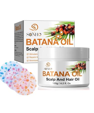 100% Natural Hair Growth Batana Oil from Honduras - Unrefined Organic and Hypoallergenic for Men & Women | Dr. Sebi's Essential Hair Loss Solution - Buy Online on GoSupps.com