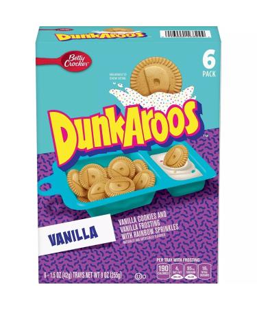 Betty Crocker Dunkaroos Vanilla Cookies with Rainbow Sprinkles 9 Oz (6-Pack) - Buy Online on GoSupps.com