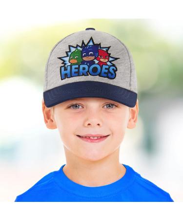 PJ Masks Baseball Cap - Adjustable Toddler Hat for Boys Ages 2-4 and 4-7 Years - Gray - Buy Online on GoSupps.com