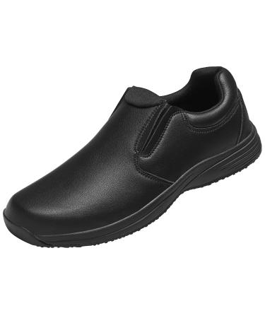 FASTARDM Mens Non-Slip Professional Chef Shoes and Oil Water Resistant Shoes- Chefs Food Service Shoes 11 Black