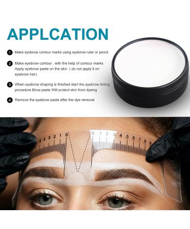 White Brow Contour Paste - 20g / 0.7oz Eyebrow Mapping & Tinting Tool for Micropigmentation - Black Box Included - Buy Online on GoSupps.com