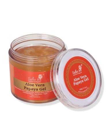 Papaya Aloe Vera Gel Moisturizer with Niacinamide & Vitamin E | For All Skin Types | Hydrating & Oil Free Formula For Face & Body | 100g