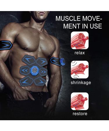 6 Mode EMS Abdominal Muscle Stimulator Patch | Smart Fitness Sticker for Abdomen Hands & Legs - AFS-506E - Buy Online on GoSupps.com