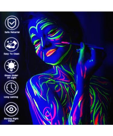  ZZXLOPEZ ZZXLOPEZ Face Paint Children's Makeup Palette Fluorescent UV Paint 15 Colours 15 Colours Face Oil Paint Palette for Hallo - Buy Online on GoSupps.com