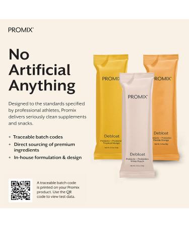 ProMix Nutrition Debloat Prebiotics and Probiotics Immune Support Supplement for Digestive Health Nausea Relief Gut Repair - Variety Pack - 12 Servings (Pack of 12) Variety Pack 12 Servings (Pack of 12) - Buy Online on GoSupps.com